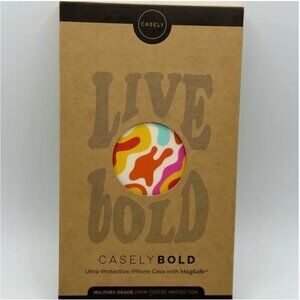 Casely Live Bold Tropical Color Splash | Abstract Retro Case Bold + MagSafe